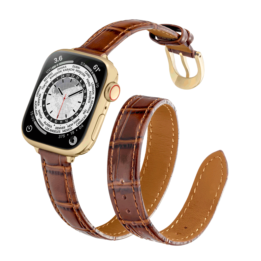 Damen Mahagoni-Braun mit Gold