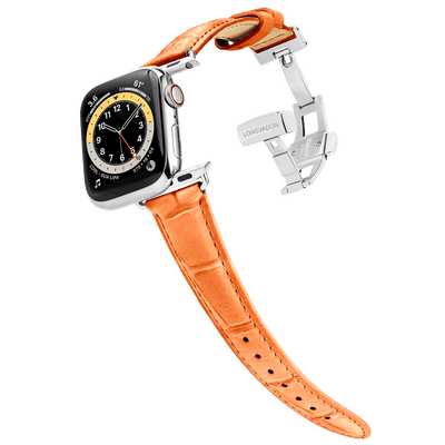 Damen Caiman Pfirsich mit Silber