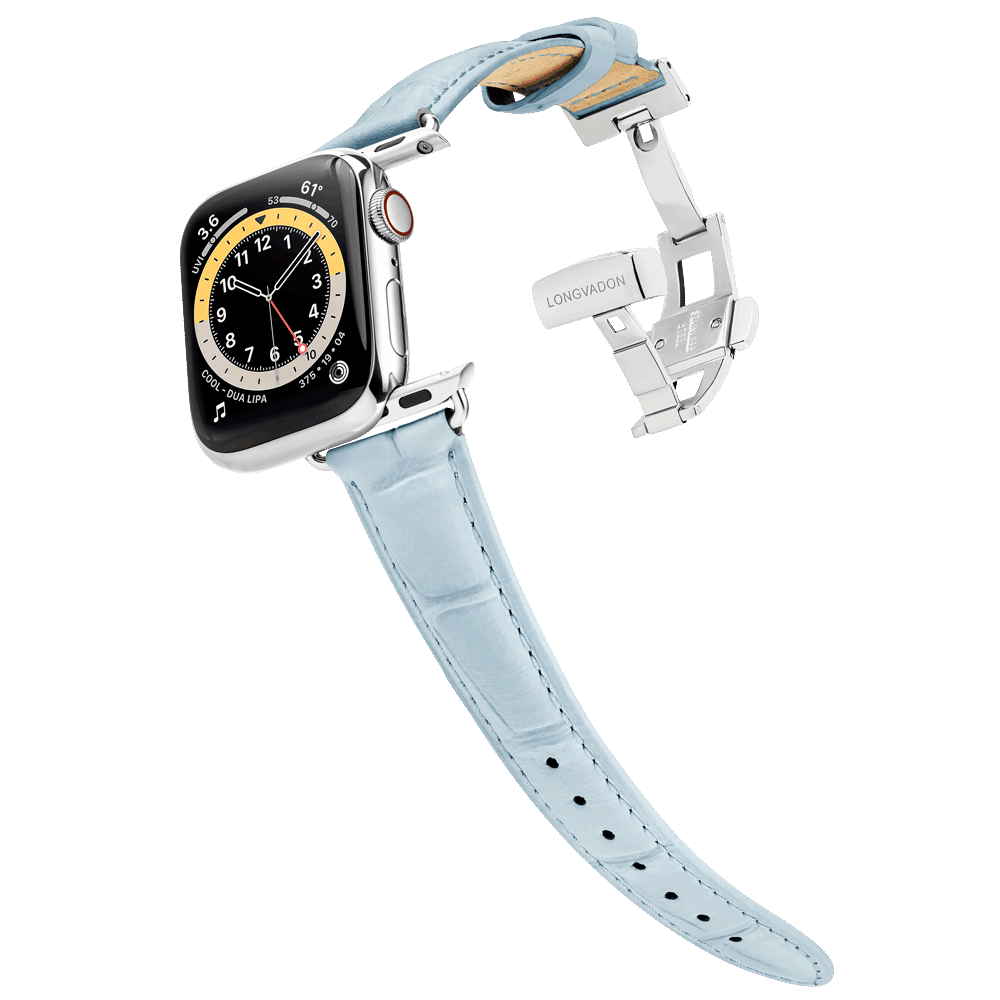 Damen Caiman Himmelblau mit Silber