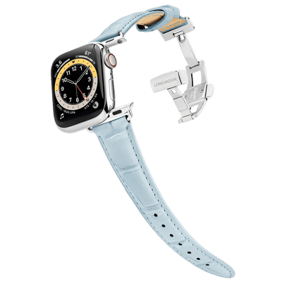Damen Caiman Himmelblau mit Silber