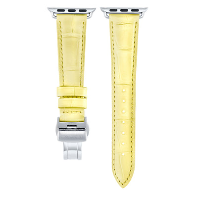 Damen Caiman Zitrone mit Silber