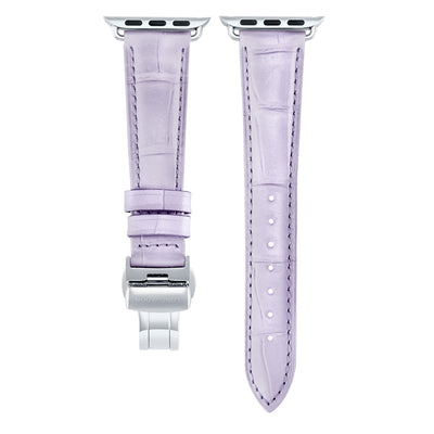 Damen Caiman Lila mit Silber