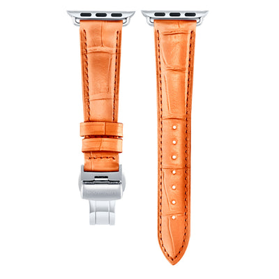 Damen Caiman Pfirsich mit Silber