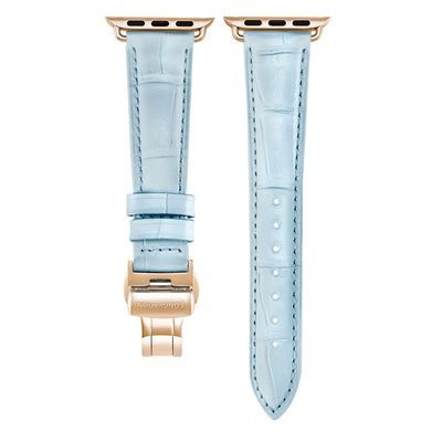 Damen Caiman Himmelblau mit Gold