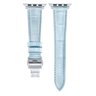 Damen Caiman Himmelblau mit Silber