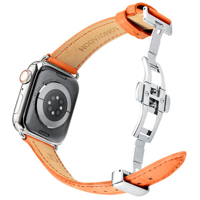 Damen Caiman Pfirsich mit Silber