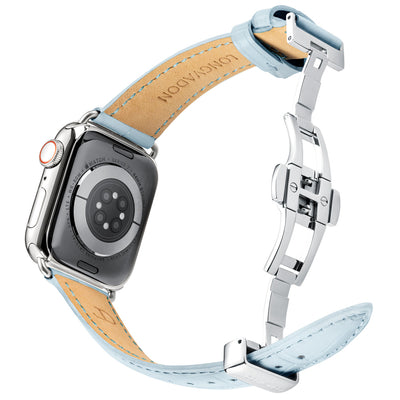 Damen Caiman Himmelblau mit Silber