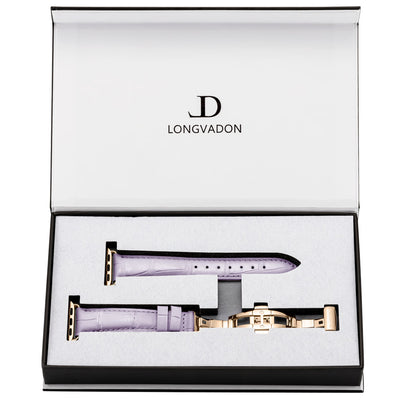 Damen Caiman Lila mit Gold