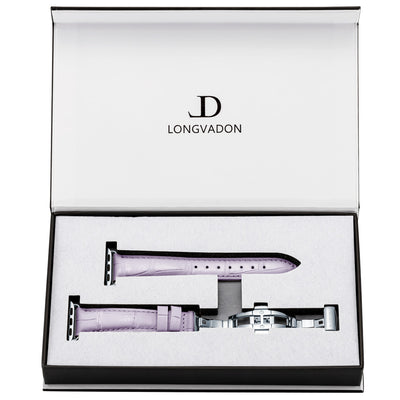 Damen Caiman Lila mit Silber