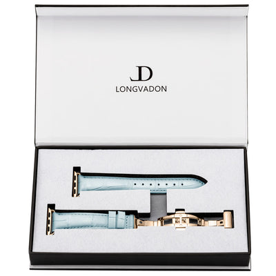 Damen Caiman Himmelblau mit Gold