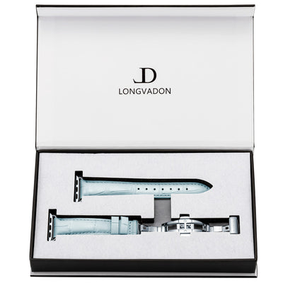 Damen Caiman Himmelblau mit Silber