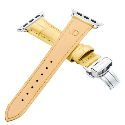 Damen Caiman Zitrone mit Silber