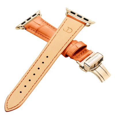 Damen Caiman Pfirsich mit Gold