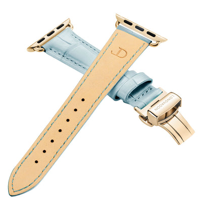 Damen Caiman Himmelblau mit Gold