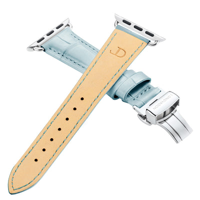 Damen Caiman Himmelblau mit Silber