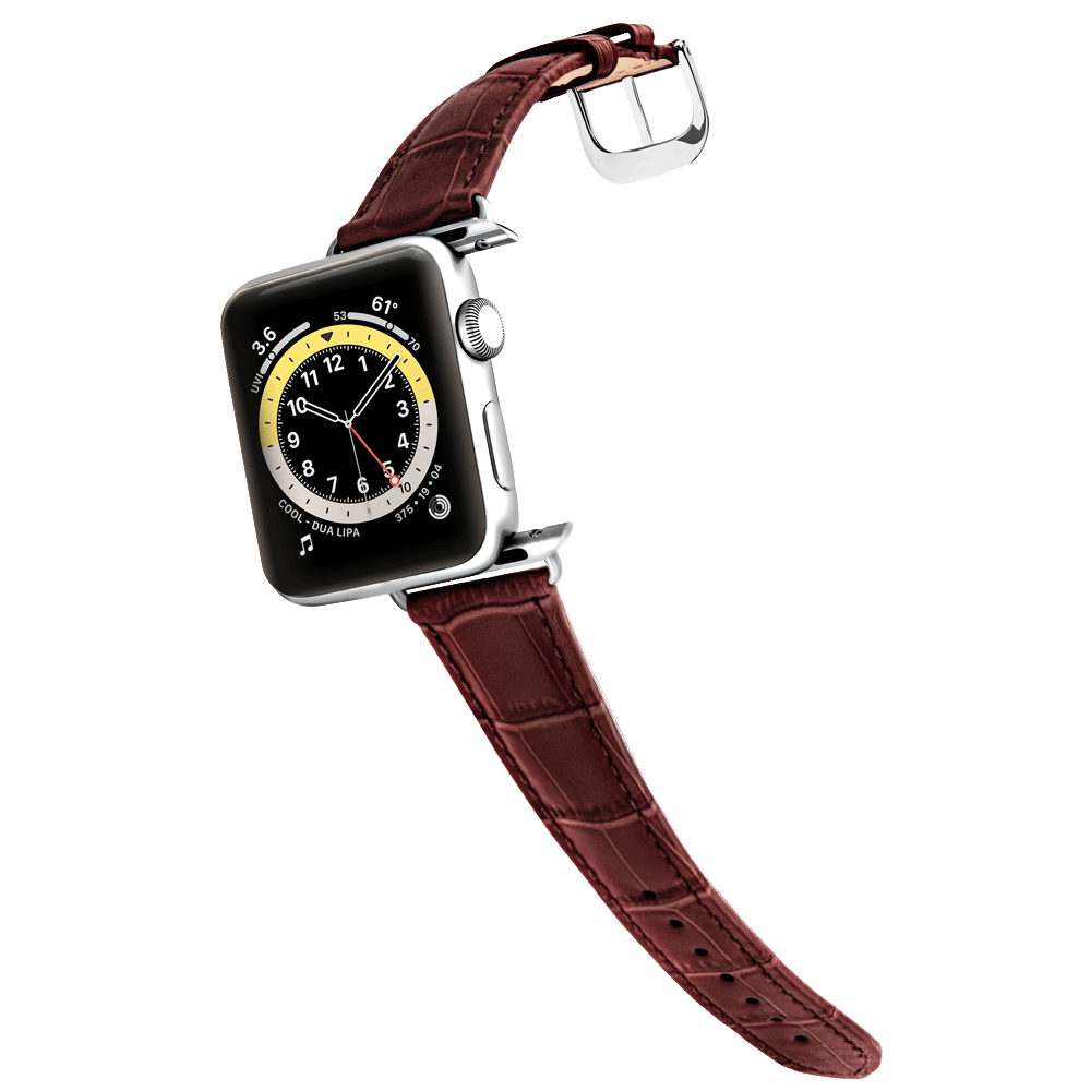 Damen Caiman Lite Mahagoni-Braun mit Silber