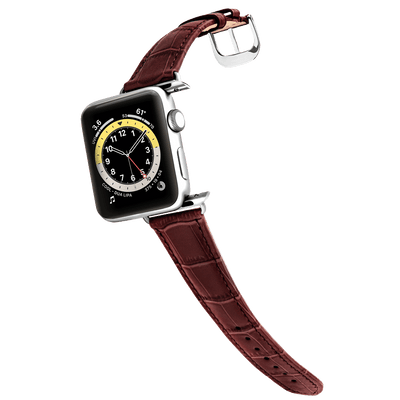 Damen Caiman Lite Mahagoni-Braun mit Silber