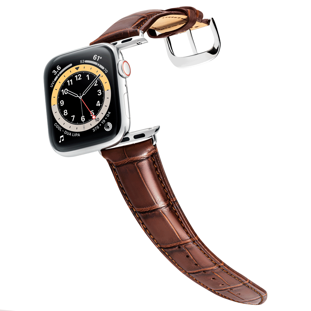 Herren Caiman Lite Mahagoni-Braun mit Silber