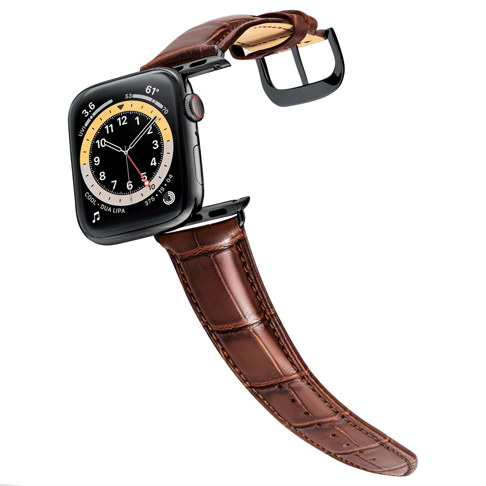 Herren Caiman Lite Mahagoni-Braun mit Schwarz