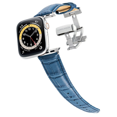 Herren Caiman Matt-Marineblau mit Silber