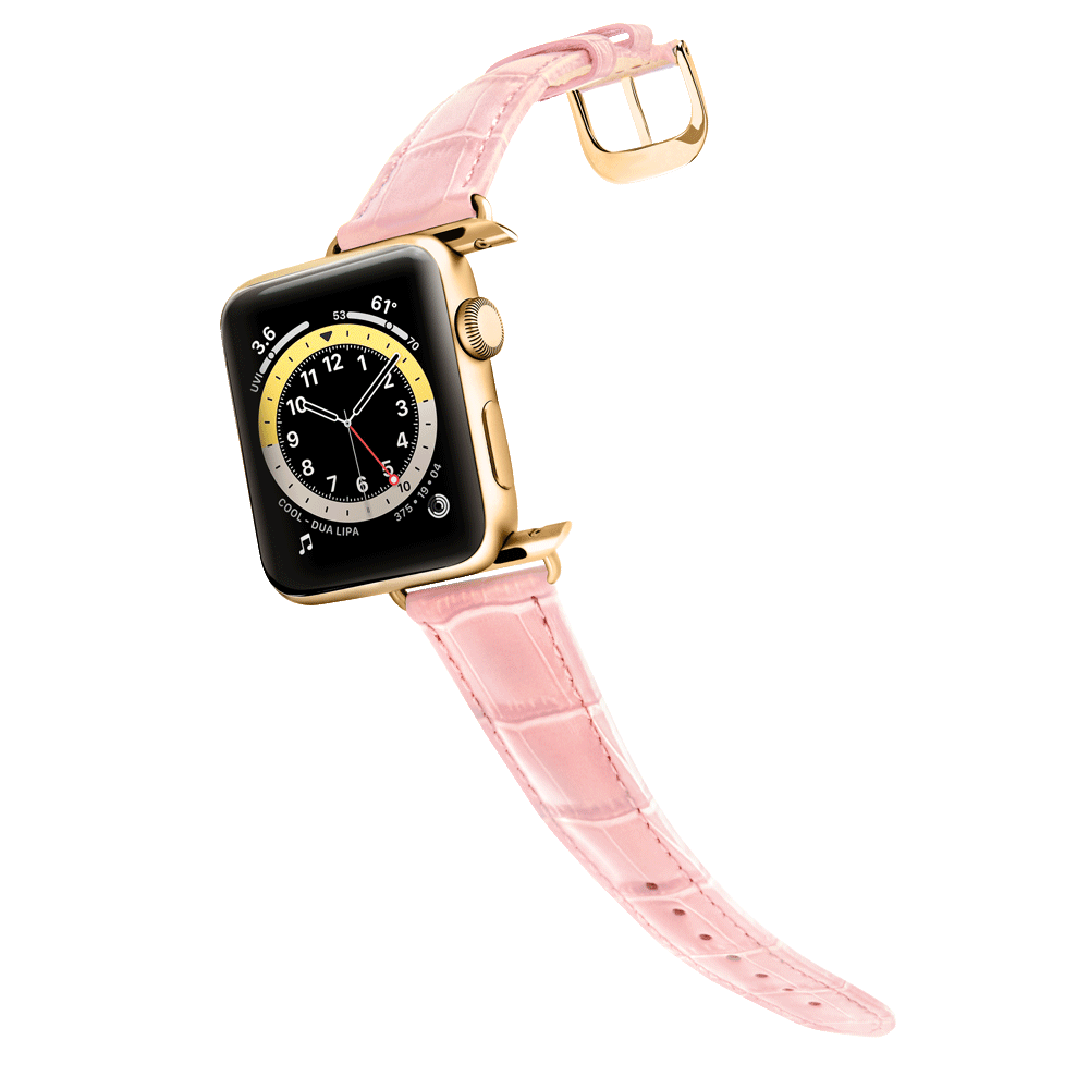 Damen Caiman Lite Hochglanz-Rosa mit Gold