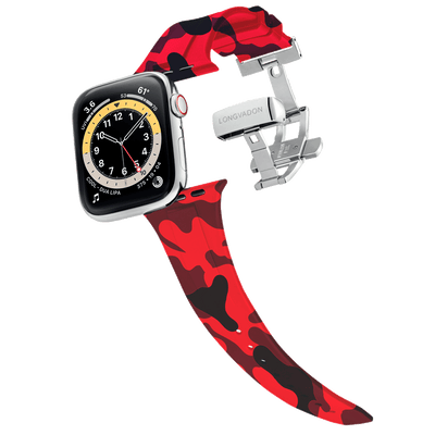 Herren Vulkan Rote Camouflage mit Silber