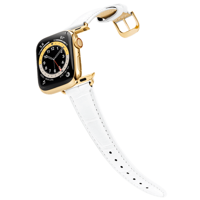 Damen Caiman Lite Schneeweiß mit Gold