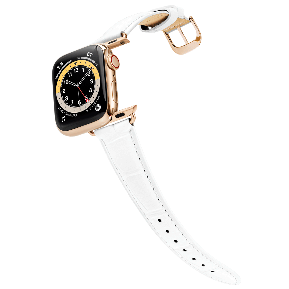 Damen Caiman Lite Schneeweiß mit Roségold