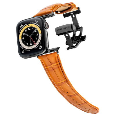 Herren Caiman Whiskey-Braun mit Schwarz