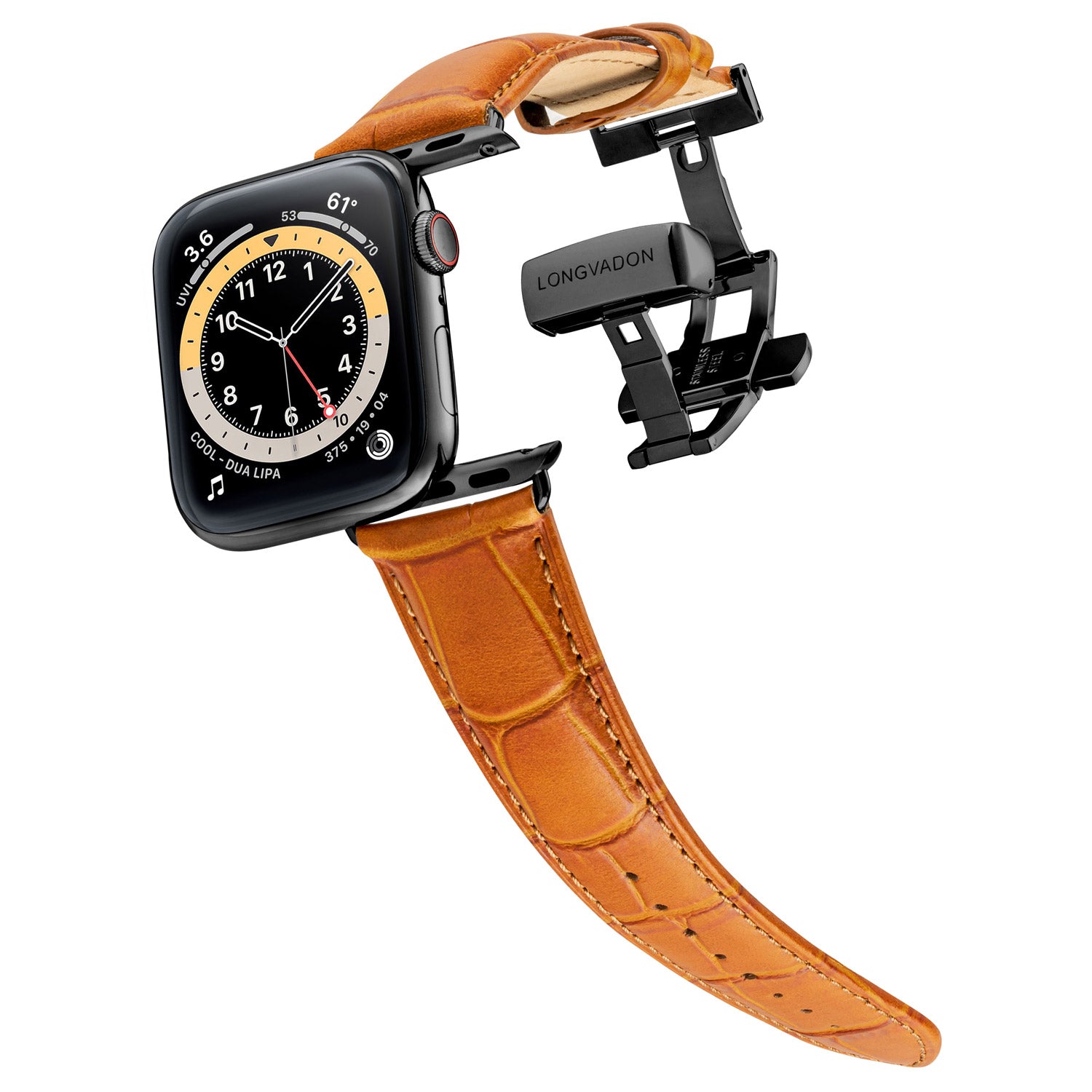 Herren Caiman Matt-Whiskey-Braun mit Schwarz