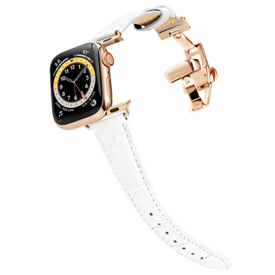 Damen Caiman-Serie Uhrenbänder (Gold) ⌚