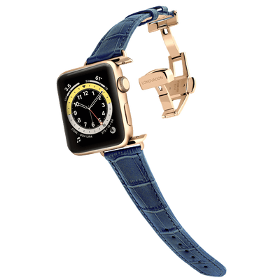 Damen Caiman-Serie Uhrenbänder (Gold) ⌚