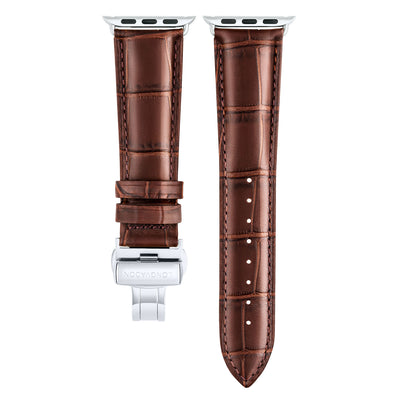 Herren Caiman Mahagonibraun mit Silber