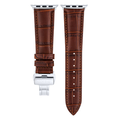 Herren Caiman Matt-Mahagonibraun mit Silber