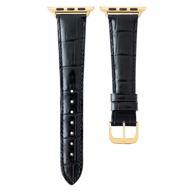 Damen Caiman Lite Mitternachtsschwarz mit Gold