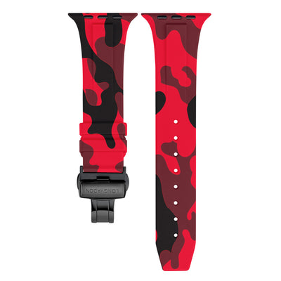Herren Vulkan Rote Camouflage mit Schwarz