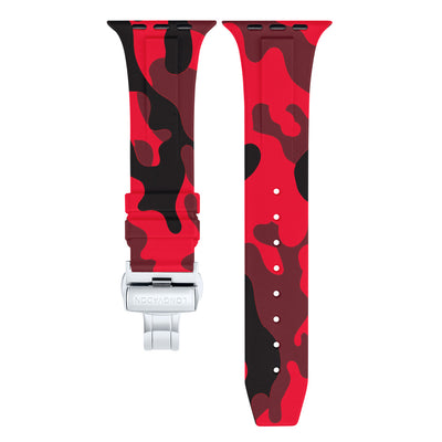 Herren Vulkan Rote Camouflage mit Silber