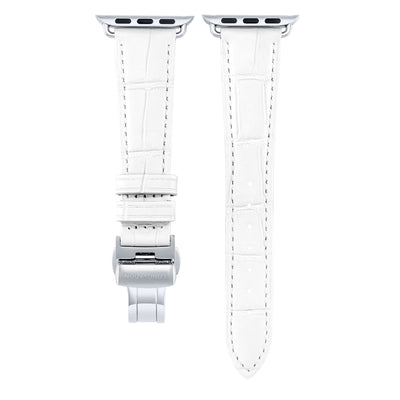 Damen Caiman Matt-Schneeweiß mit Silber