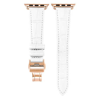 Damen Caiman Matt-Schneeweiß mit Roségold