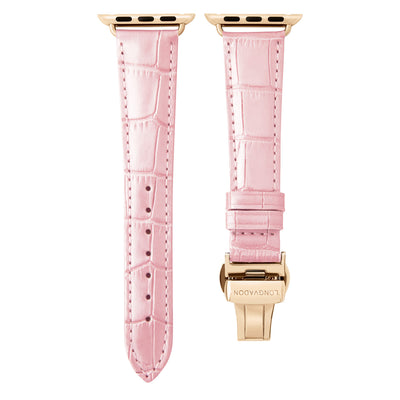 Damen Caiman Hochglanz-Rosa mit Gold