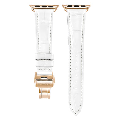 Damen Caiman Schneeweiß mit Gold