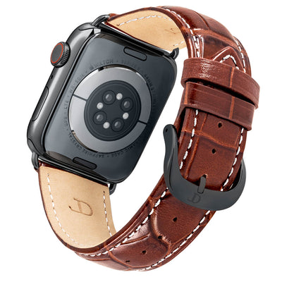 Herren Caiman Lite Mahagoni-Braun mit Schwarz / Kontrastnaht