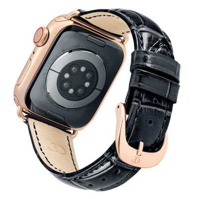 Damen Caiman Lite Mitternachtsschwarz mit Roségold