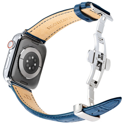 Herren Caiman Matt-Marineblau mit Silber