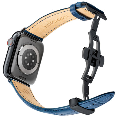 Herren Caiman Matt-Marineblau mit Schwarz