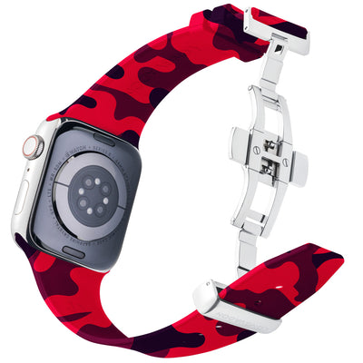 Herren Vulkan Rote Camouflage mit Silber