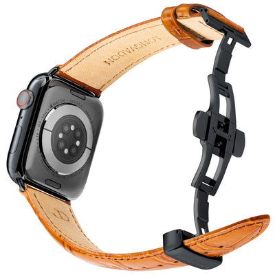 Herren Caiman Whiskey-Braun mit Schwarz