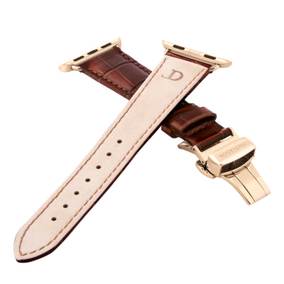 Damen Caiman Mahagoni-Braun mit Gold