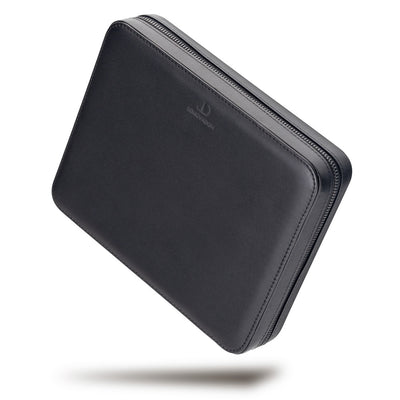 Mitternachtsschwarzes Nappaleder Reise-Etui