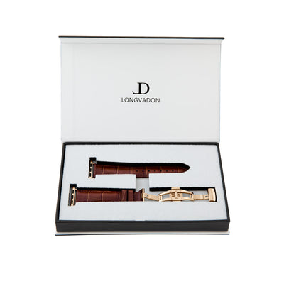 Damen Caiman Mahagoni-Braun mit Gold